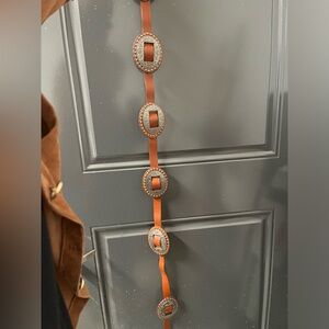 Dan Post Tan Concho Belt